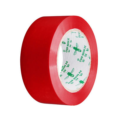Parlak Kırmızı 100y / 200y / 1000y Özel Logo Baskı Paketleme için Renkli Teyp