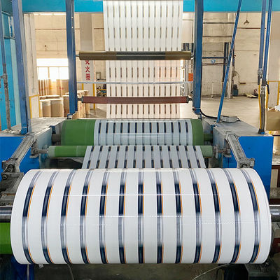 Endüstriyel ambalaj için akrilik yapıştırıcı ile basılı Jumbo Roll Bopp ambalaj bantı