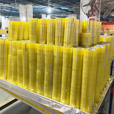 İyi bir fiyat. Şeffaf Şeffaf Sarışın Güçlü Yapıştırıcı Suya Karşılıklı Paketleme Teypü çevrimiçi